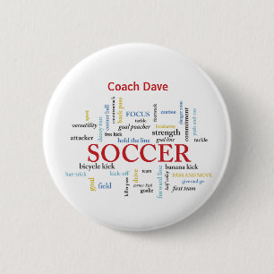 Personalisieren, Fußball-Coach danke Ihnen in Wort Button