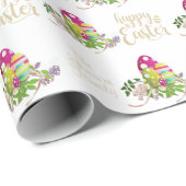 Personalisieren glücklicher Ostern Geschenkpapier (Rolleneckpunkt)