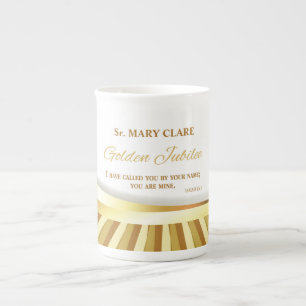 Personalisieren, Goldenes Jubiläum des religiöse Porzellantasse