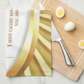 Personalisieren, Goldenes Jubiläum des religiösen  Geschirrtuch (Viertel Falte)