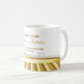 Personalisieren, Goldenes Jubiläum des religiösen  Kaffeetasse (VorderseiteRechts)