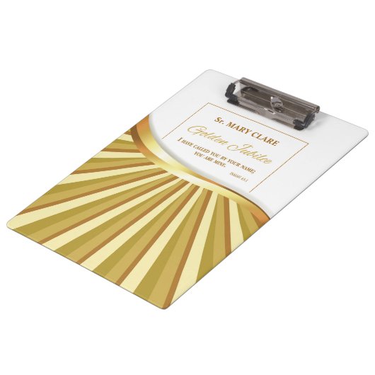 Personalisieren, Goldenes Jubiläum des religiösen  Klemmbrett (Schrägansicht)