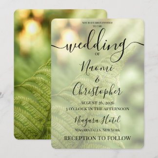Personalisieren: Grüne Hochzeit Einladung