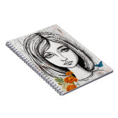 PERSONALISIEREN: Handgezeichnetes Portrait | Notiz Notizblock (Rechte Seite)