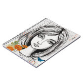 PERSONALISIEREN: Handgezeichnetes Portrait | Notiz Notizblock (Linke Seite)