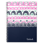 PERSONALISIEREN: Herz- und Hoops-Notebook Notizblock (Vorderseite)