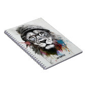 PERSONALISIEREN: Hipster Lion | Notebook-Journal Notizblock (Rechte Seite)