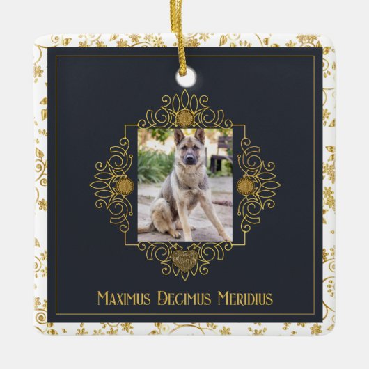 Personalisieren Holiday Ornament 2 Hundehaushalt (Vorderseite)