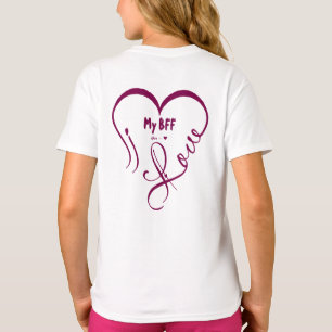 Personalisieren Ich liebe meinen besten Freund • D T-Shirt