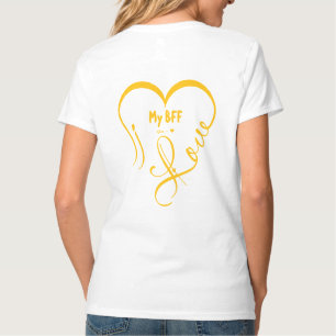 Personalisieren Ich liebe meinen besten Freund • D T-Shirt