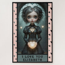 Personalisieren, ich LIEBE SIE niedlich Herzen Mäd