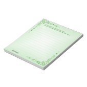 Personalisieren: Irish Sessing (#2) Celtic Braids Notizblock (Rotiert)
