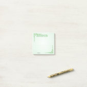 Personalisieren: Irish Sessing (#3) Celtic Braids Post-it Klebezettel (Auf Schreibtisch)