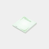 Personalisieren: Irish Sessing (#3) Celtic Braids Post-it Klebezettel (angewinkelt)