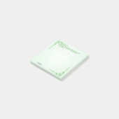 Personalisieren: Irish Sessing (#4) Celtic Braids Post-it Klebezettel (angewinkelt)