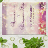 Personalisieren, Jubiläum religiöses Leben, Nun Geschirrtuch (Gefaltet)