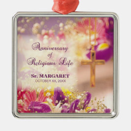 Personalisieren, Jubiläum religiöses Leben, Nun Ornament Aus Metall