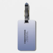 Personalisieren, Junge, Erste Kommunion Blau Gepäckanhänger (Rückseite vertikal)