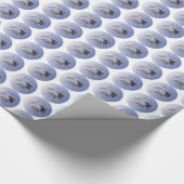 Personalisieren, Junge, Erste Kommunion Blau Geschenkpapier (Ecke)