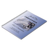 Personalisieren, Junge, Erste Kommunion Blau Notizblock (Linke Seite)