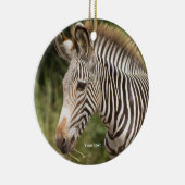 Personalisieren Juvenile Zebra Keramik Ornament (Rechts)