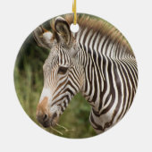 Personalisieren Juvenile Zebra Keramik Ornament (Hinten)