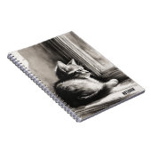 PERSONALISIEREN: Kätzchen in einem Fenster | Noteb Notizblock (Rechte Seite)