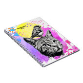 PERSONALISIEREN: Katze und Vögel | Notebook-Journa Notizblock (Rechte Seite)