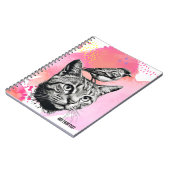 PERSONALISIEREN: Katze + Vögel | Notebook-Journal Notizblock (Linke Seite)