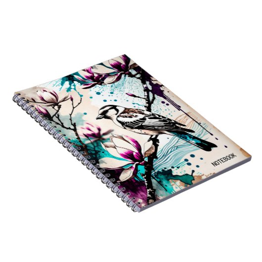 PERSONALISIEREN: Kleiner brauner Vogel | Notebook- Notizblock (Rechte Seite)