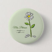 Personalisieren, Lehrer danke Ihnen, religiöse Blu Button (Vorderseite)