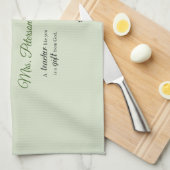 Personalisieren, Lehrer danke Ihnen, religiöse Blu Geschirrtuch (Viertel Falte)