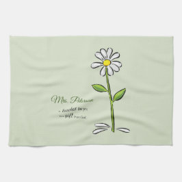 Personalisieren, Lehrer danke Ihnen, religiöse Blu Geschirrtuch