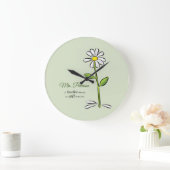 Personalisieren, Lehrer danke Ihnen, religiöse Blu Große Wanduhr (Zuhause)