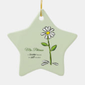 Personalisieren, Lehrer danke Ihnen, religiöse Blu Keramik Ornament (Vorne)