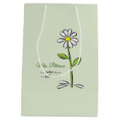 Personalisieren, Lehrer danke Ihnen, religiöse Blu Mittlere Geschenktüte (Rückseite)