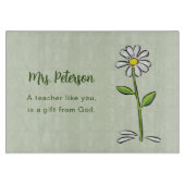 Personalisieren, Lehrer danke Ihnen, religiöse Blu Schneidebrett (Vorderseite)