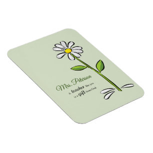 Personalisieren, Lehrer Danke, Religiöse Blume Magnet