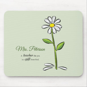 Personalisieren, Lehrer Danke, Religiöse Blume Mousepad
