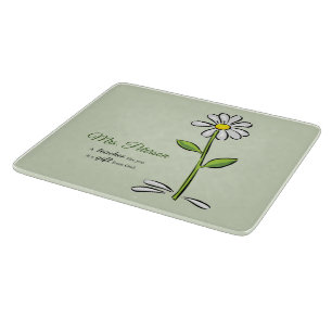 Personalisieren, Lehrer Danke, Religiöse Blume Schneidebrett