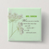 Personalisieren, Lehrerbewertungstag Vielen Dank Button (Vorderseite)