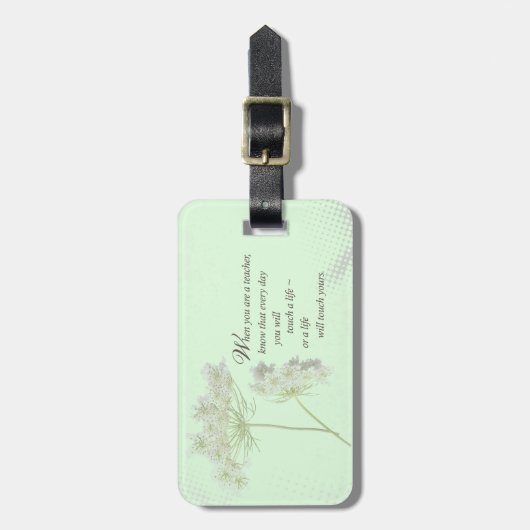 Personalisieren, Lehrerbewertungstag Vielen Dank Gepäckanhänger (Vorderseite vertikal)