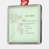 Personalisieren, Lehrerbewertungstag Vielen Dank Ornament Aus Metall (Links)