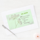 Personalisieren, Lehrerbewertungstag Vielen Dank Rechteckiger Aufkleber (Umschlag)