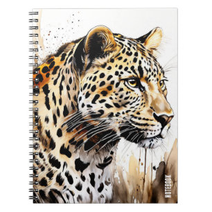 PERSONALISIEREN Leopard Notebook Journal Notizblock