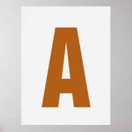 Personalisieren Letter Wall Art Moderne, gemütlich Poster