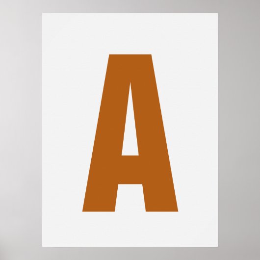 Personalisieren Letter Wall Art Moderne, gemütlich Poster (Vorne)