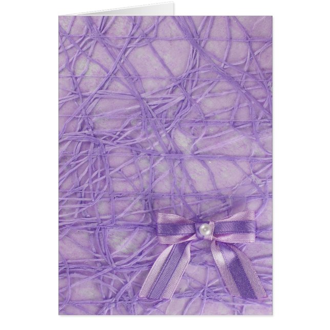 Personalisieren Lila abstrakter Muster und Bogen (Vorne)