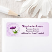 Personalisieren: Lila Tulips-Foto für Adressvorlag (Insitu)