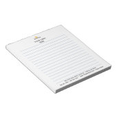 Personalisieren: Logo für Unternehmen Notizblock (angewinkelt)